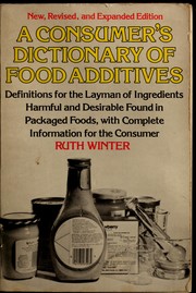 Cover of: A consumer's dictionary of food additives by Ruth Winter