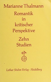 Cover of: Romantik in kritischer Perspektive: zehn Studien