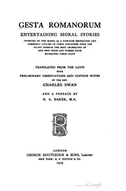 Cover of: Gesta Romanorum Or, Entertaining Moral Stories