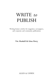 Cover of: Write to publish by Vin Maskell