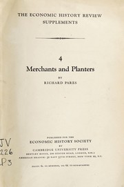 Cover of: Merchants and planters.