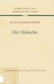 Cover of: Die Didache