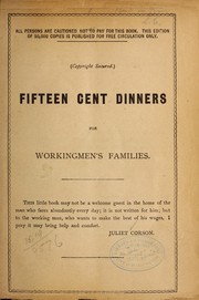 Cover of: Fifteen cent dinners for families of six. by Juliet Corson