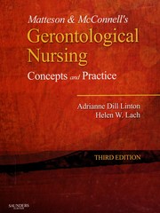 Cover of: Matteson & McConnell's gerontological nursing: concepts and practice