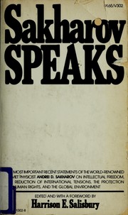 Cover of: Sakharov Speaks by Andrei Sakharov