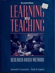 Cover of: Learning and teaching: research-based methods