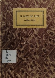 Cover of: A way of life by Sir William Osler