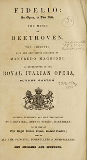 Cover of: Fidelio by Ludwig van Beethoven
