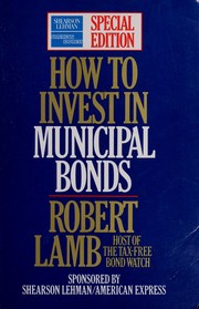 Cover of: How to invest in municipal bonds