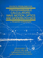 Cover of: Physics problems for programmable calculators by J. Richard Christman