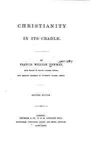 Cover of: Christianity in its cradle.