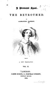 Cover of: The Betrothed A New Translation, Volume 2