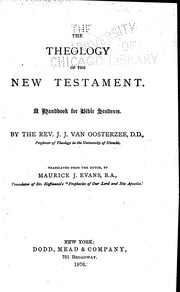 Cover of: The theology of the New Testament: A handbook for Bible students.