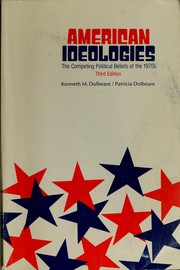 Cover of: American ideologies by Kenneth M. Dolbeare