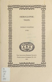 Cover of: Hieroglyphic tales: (1785)