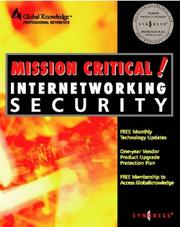 Mission critical! : Internet security