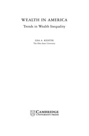 Cover of: Wealth in America: Trends in Wealth Inequality