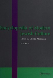 Encyclopedia of modern Jewish culture by Glenda Abramson