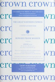 Cover of: The great northern express: a writer's journey home
