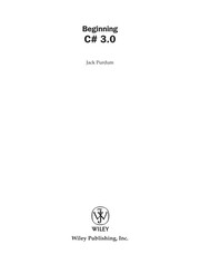 Cover of: Beginning C# 3.0: an introduction to object oriented programming