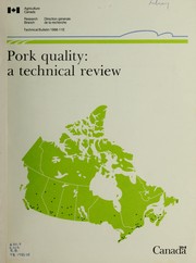 Pork quality by S. D. M. Jones