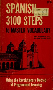 Cover of: Spanish: 3100 steps to master vocabulary.