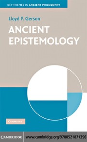 Cover of: Ancient epistemology