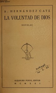 Cover of: La voluntad de Dios: novelas.