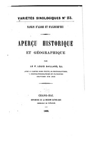Cover of: Nankin d'alors et d'aujourd'hui by Louis Gaillard