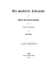 Cover of: Index pseudonymorum. (Maskirte Lit., 1). [With] Nachtraege [and] Neue Nachtraege zum Index ...