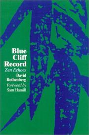 Cover of: Blue Cliff Record: a poetic echo