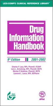 Cover of: Drug Information Handbook 2001-2002