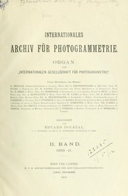 Cover of: Archives internationales de photogrammetrie.  International archives of photogrammetry