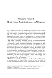 Metal-carbon bonds in enzymes and cofactors by Astrid Sigel, Helmut Sigel, Roland K. O. Sigel