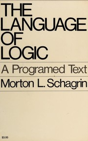 Cover of: The language of logic: a programed text