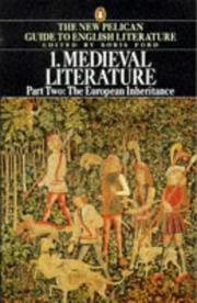 Cover of: Medieval Literature: Volume 1 Part 2 The European Inheritance w/ Anthology MEdieval lit Vernacul (Guide to English Lit)