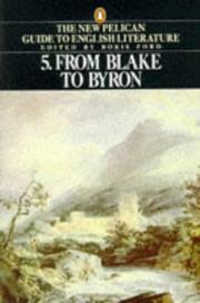 Cover of: New Pelican Guide to English Literature: From Blake to Byron (Penguin Literary Criticism)