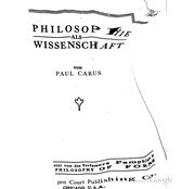 Cover of: Philosophie als wissenschaft by Paul Carus