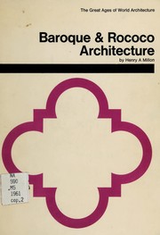 Cover of: Baroque & rococo architecture.