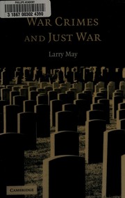 Cover of: War crimes and just war