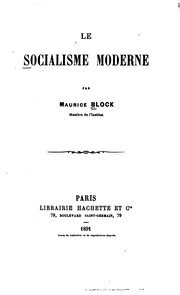 Cover of: Le socialisme moderne