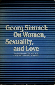 Cover of: Georg Simmel: On Women, Sexuality, and Love