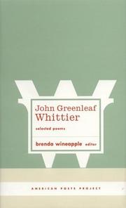 Selected poems by John Greenleaf Whittier