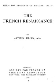 Cover of: The French renaissance