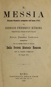Cover of: Il Messia by George Frideric Handel