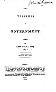 Cover of: Two Treatises of Government by John Locke