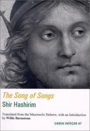 Cover of: Songs of Songs: Shir Hashirim