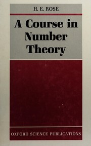 Cover of: A course in number theory