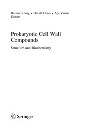 Prokaryotic Cell Wall Compounds by Helmut König