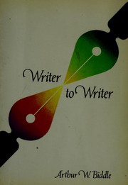 Cover of: Writer to writer